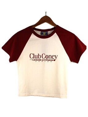 Final Drop NOW or NEVER - CONEY ISLAND PICNIC Club Coney Cropped Cotton Baby Tee